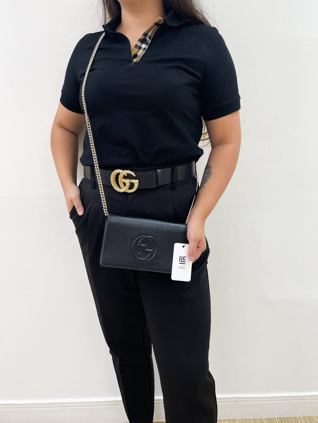 Bolsa Gucci Soho WOC Crossbody Preta