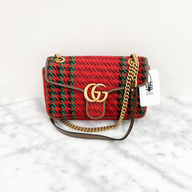 Bolsa Gucci GG Marmont Xadrez