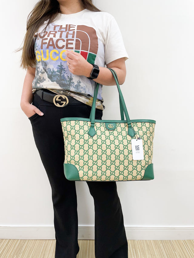 Bolsa Gucci Ophidia GG Palha Monograma