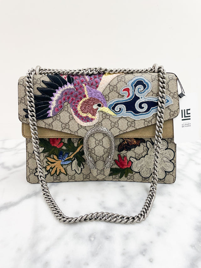 Bolsa Gucci Dionysus Embroidered Monograma NOVA