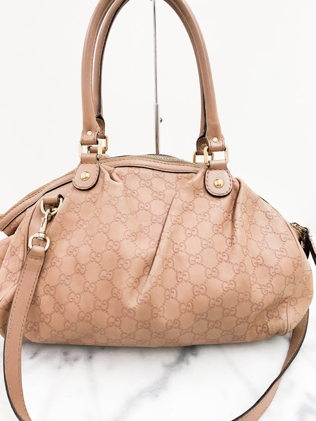 Bolsa Gucci Sukey Signature Old Rose Monograma