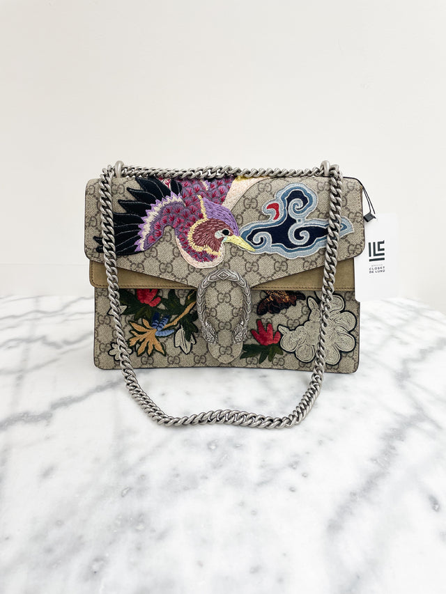 Bolsa Gucci Dionysus Embroidered Monograma NOVA