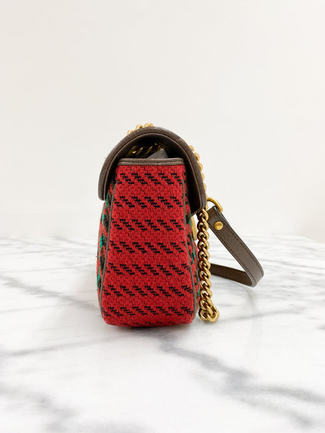 Bolsa Gucci GG Marmont Xadrez