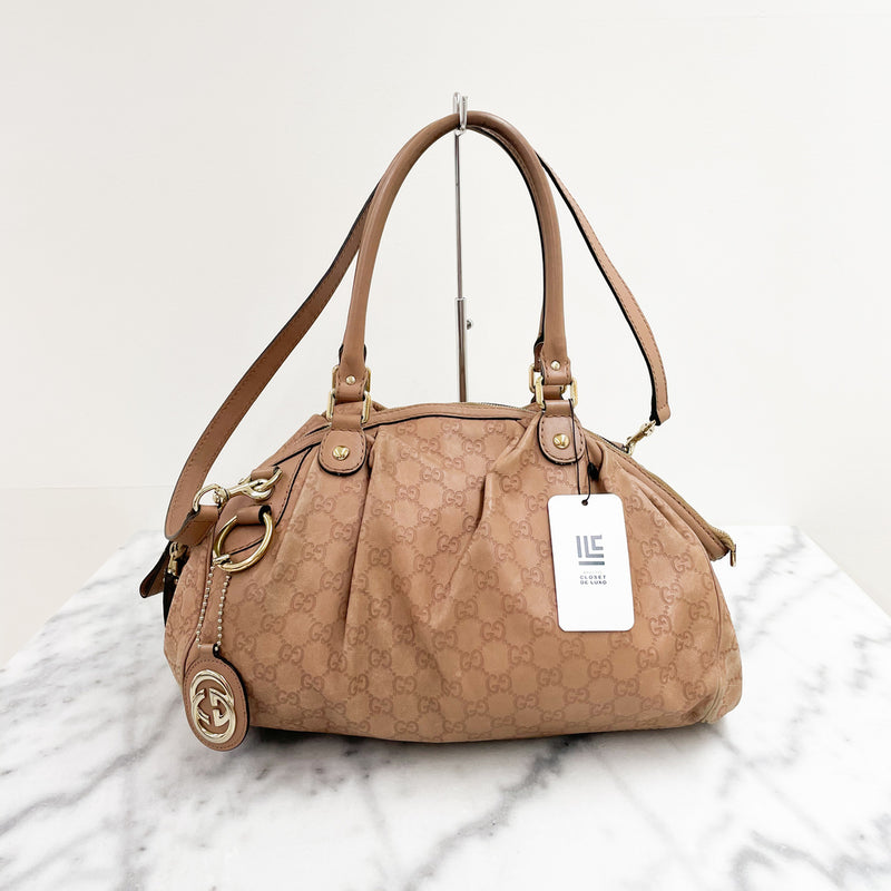 Bolsa Gucci Sukey Signature Old Rose Monograma