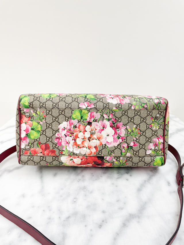 Bolsa Gucci Boston Blooms Monograma