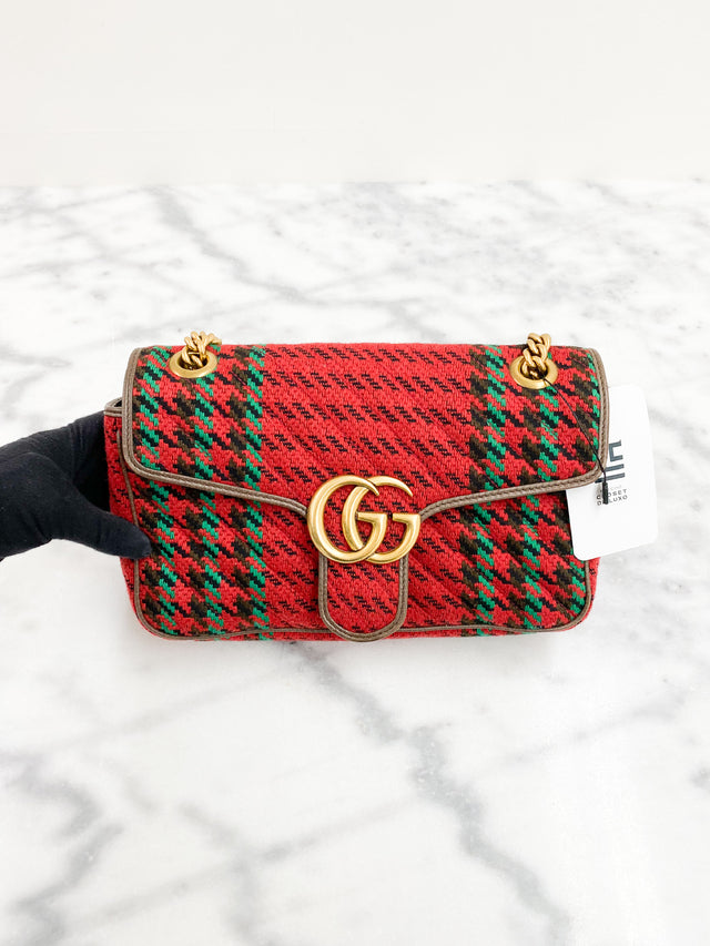 Bolsa Gucci GG Marmont Xadrez