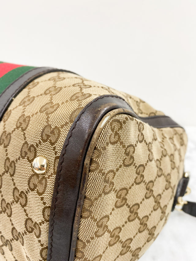 Bolsa Gucci Boston WEB Monograma