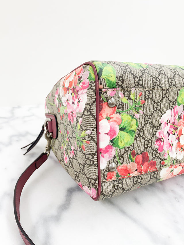 Bolsa Gucci Boston Blooms Monograma