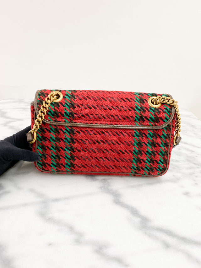 Bolsa Gucci GG Marmont Xadrez