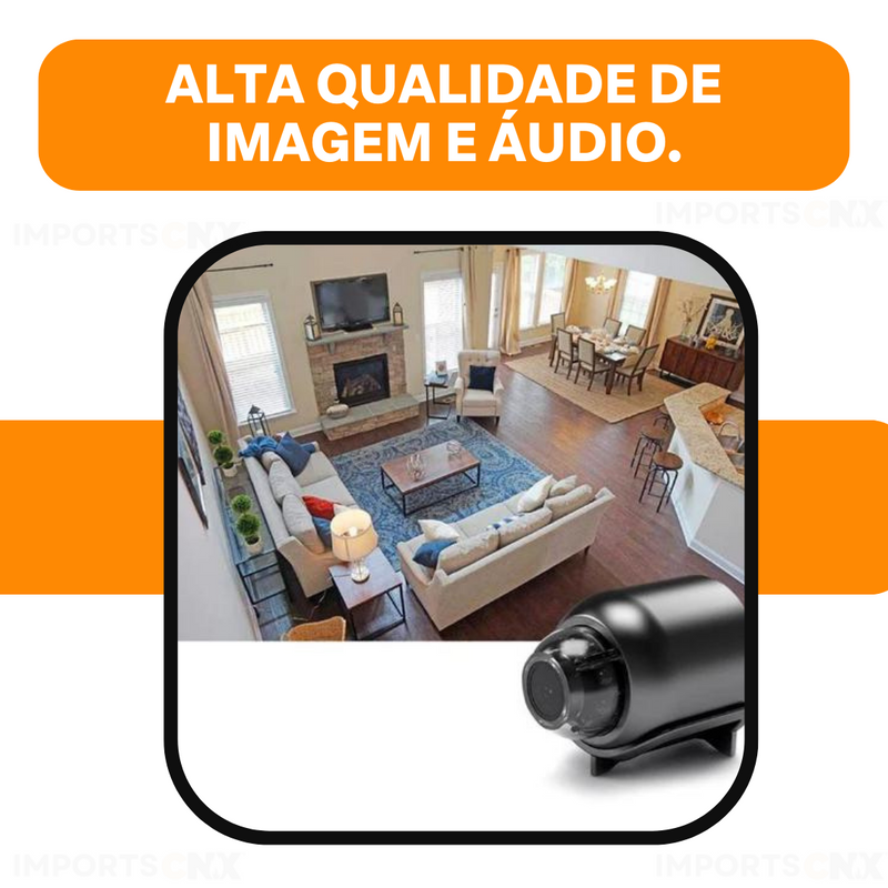 Mini Câmera Espiã Profissional 4K + Brinde , oferta limitada!