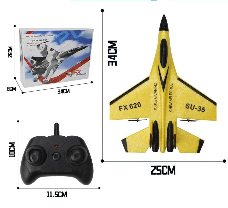 TopWinger - Super Avião de Caça Indestrutível de Controle Remoto + BRINDE EXCLUSIVO