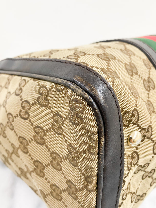 Bolsa Gucci Boston WEB Monograma