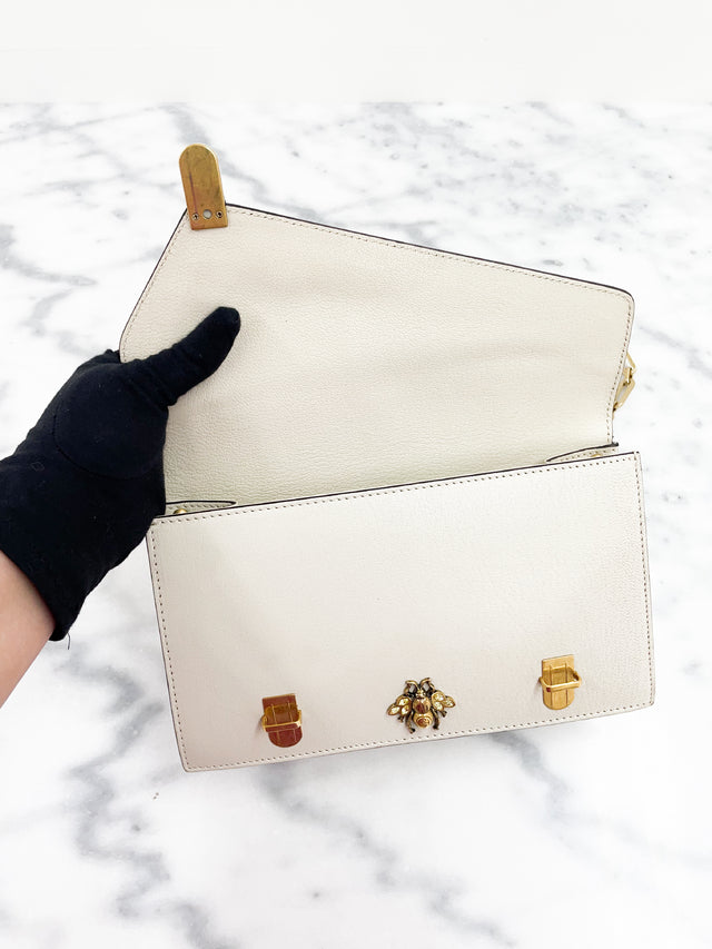 Bolsa Gucci Ottilia Bamboo Off White