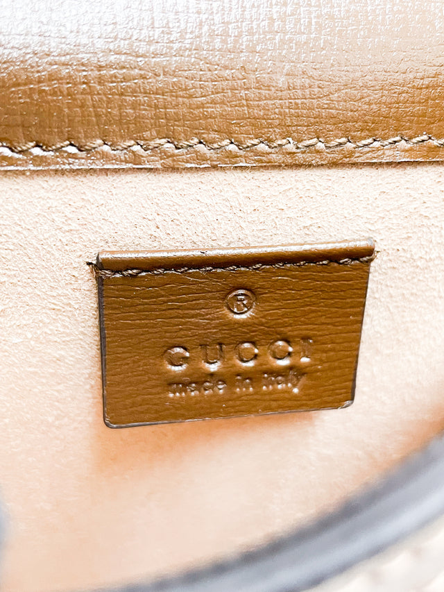 Bolsa Gucci Horsebit 1955 Monograma