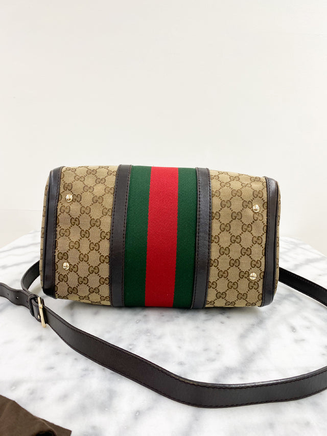 Bolsa Gucci Boston WEB Monograma