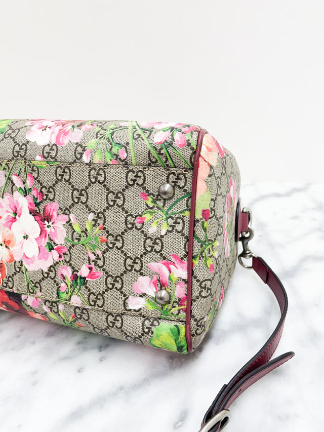 Bolsa Gucci Boston Blooms Monograma