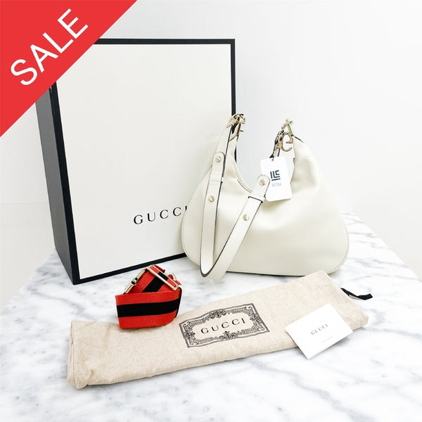 Bolsa Gucci Attache Off White Web Large