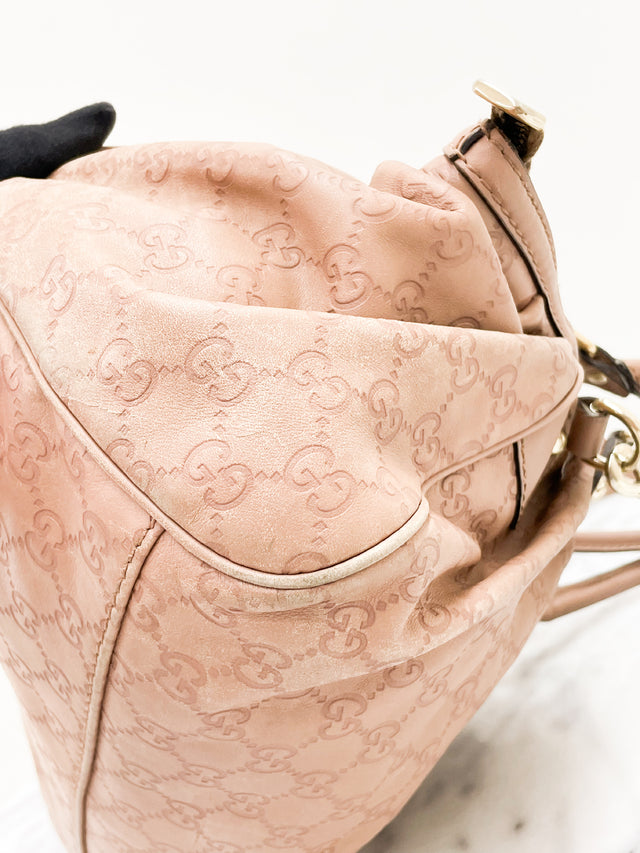 Bolsa Gucci Sukey Signature Old Rose Monograma