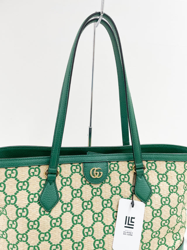 Bolsa Gucci Ophidia GG Palha Monograma