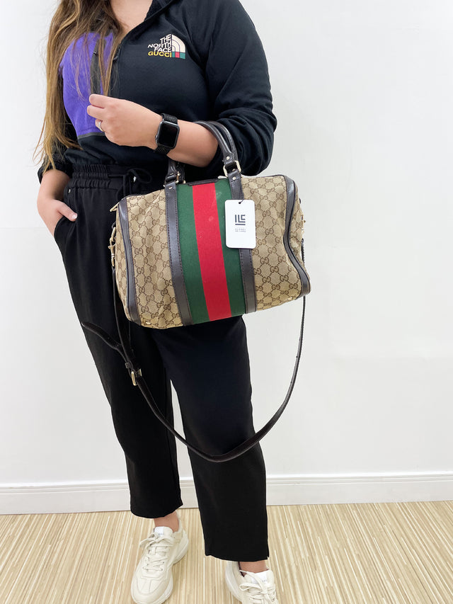 Bolsa Gucci Boston WEB Monograma