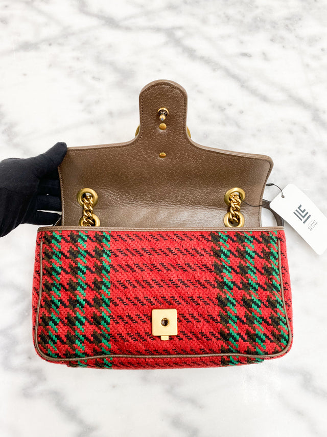 Bolsa Gucci GG Marmont Xadrez