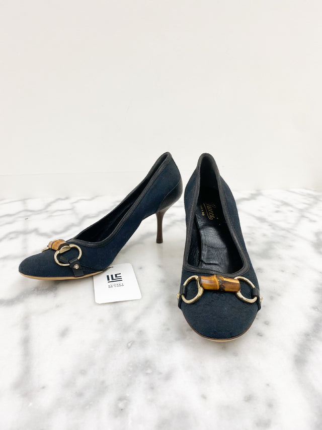 Scarpin Gucci Horsebit Bamboo 36BR