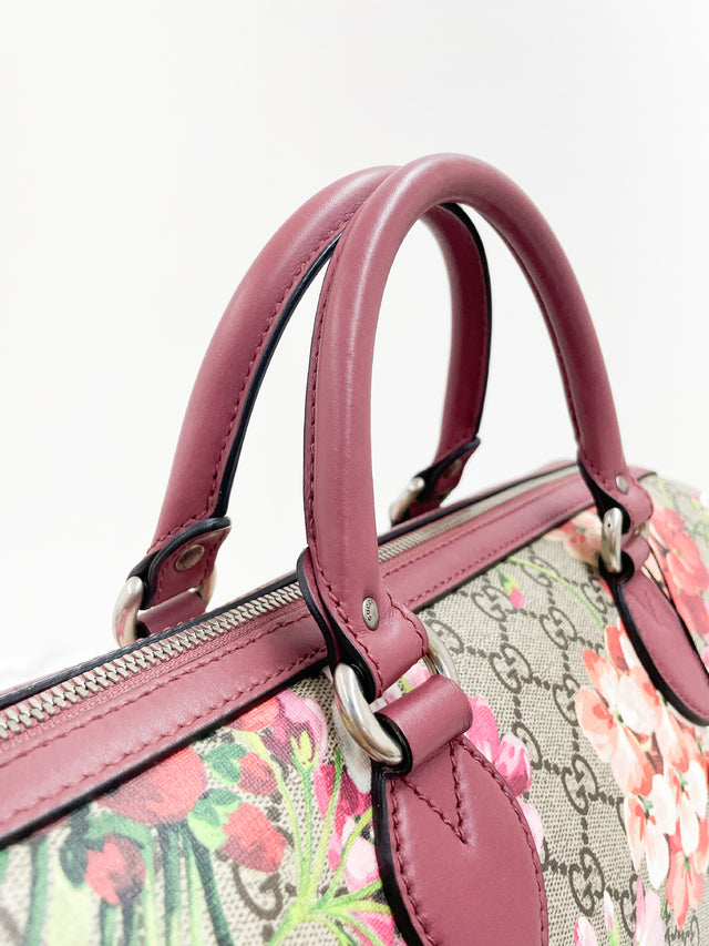 Bolsa Gucci Boston Blooms Monograma