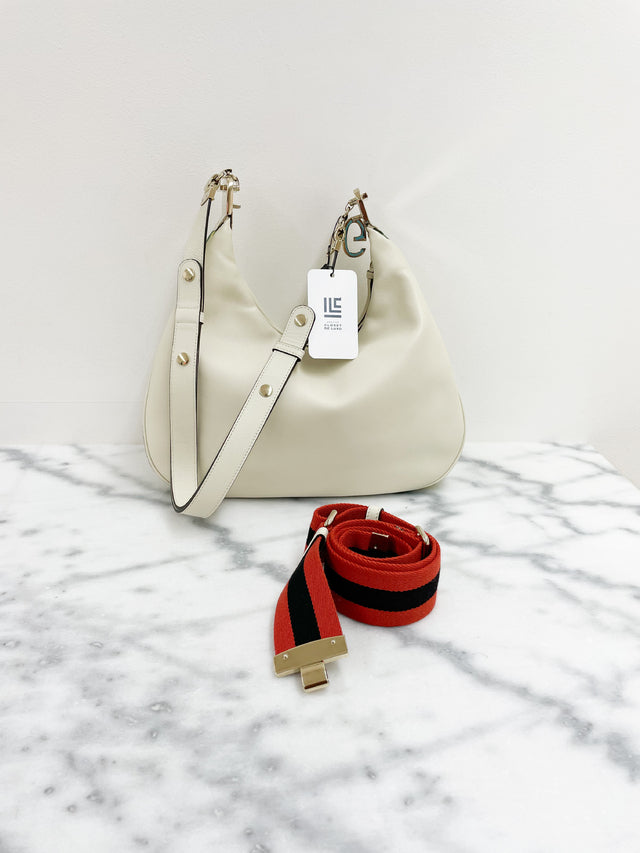 Bolsa Gucci Attache Off White Web Large