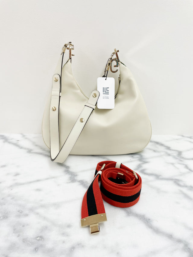 Bolsa Gucci Attache Off White Web Large