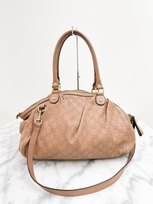 Bolsa Gucci Sukey Signature Old Rose Monograma