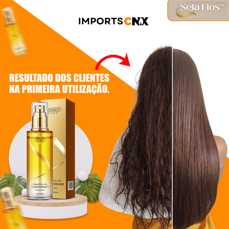 Spray de Cabelo SelaFios™ 10 em 1 Anti-Friiz