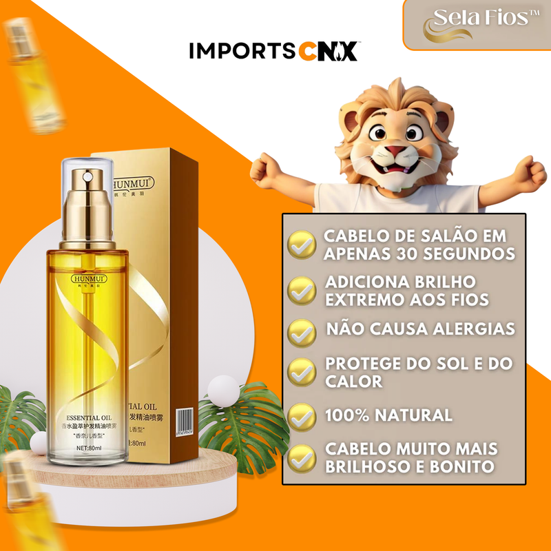 Spray de Cabelo SelaFios™ 10 em 1 Anti-Friiz