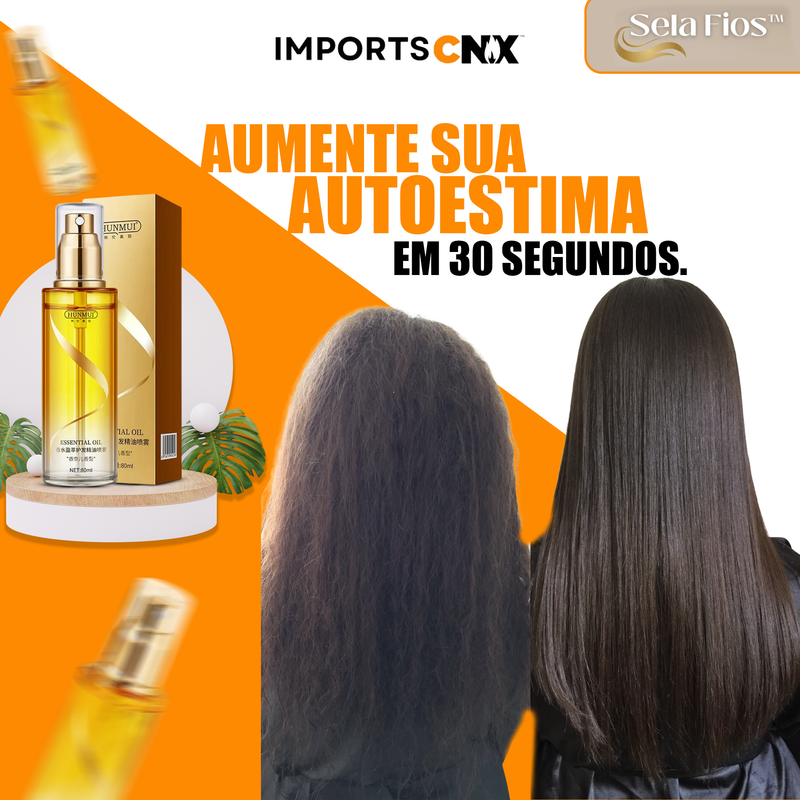 Spray de Cabelo SelaFios™ 10 em 1 Anti-Friiz