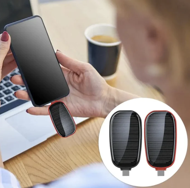 Mini Carregador Portátil Solar Energy Para Iphone Xiaomi Android e Samsung