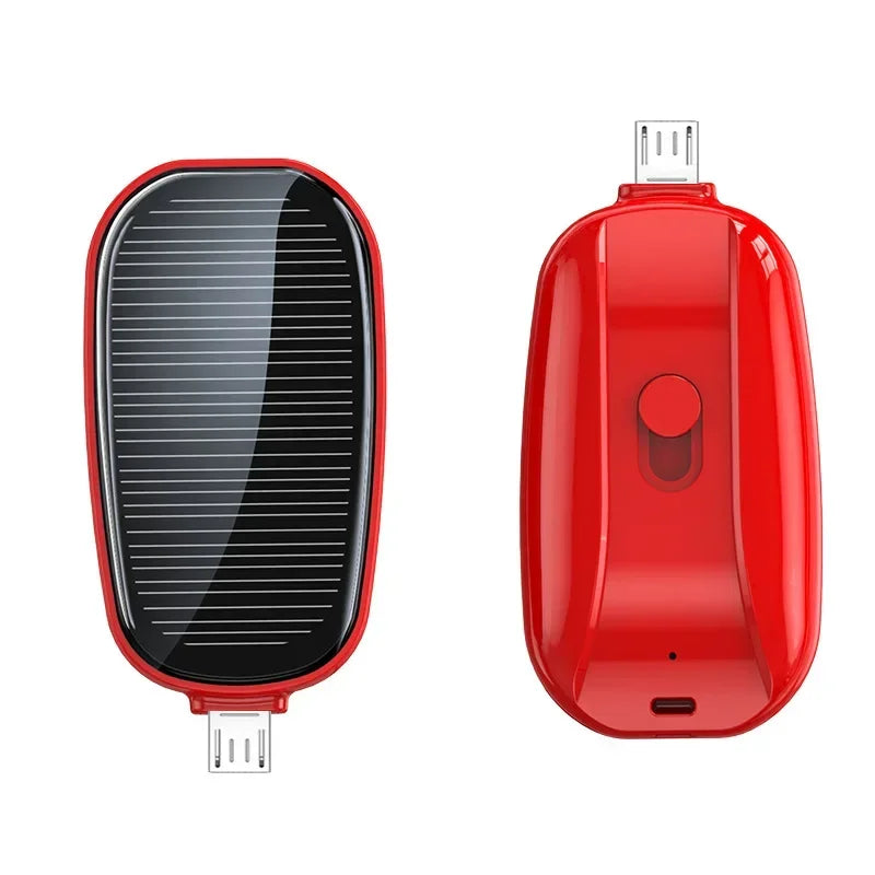 Mini Carregador Portátil Solar Energy Para Iphone Xiaomi Android e Samsung